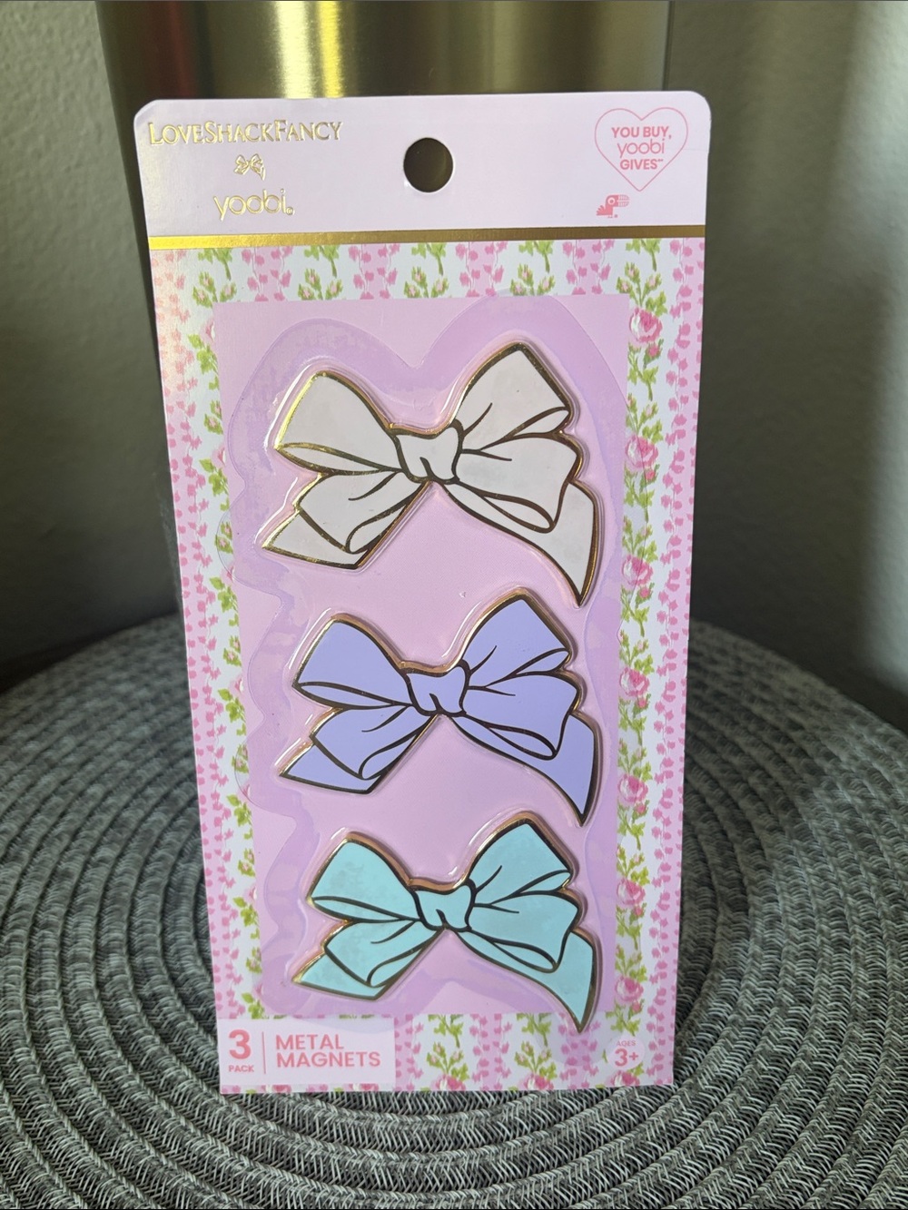 NWT Love Shack Fancy X Yoobi 3 Pack Magnet Bows